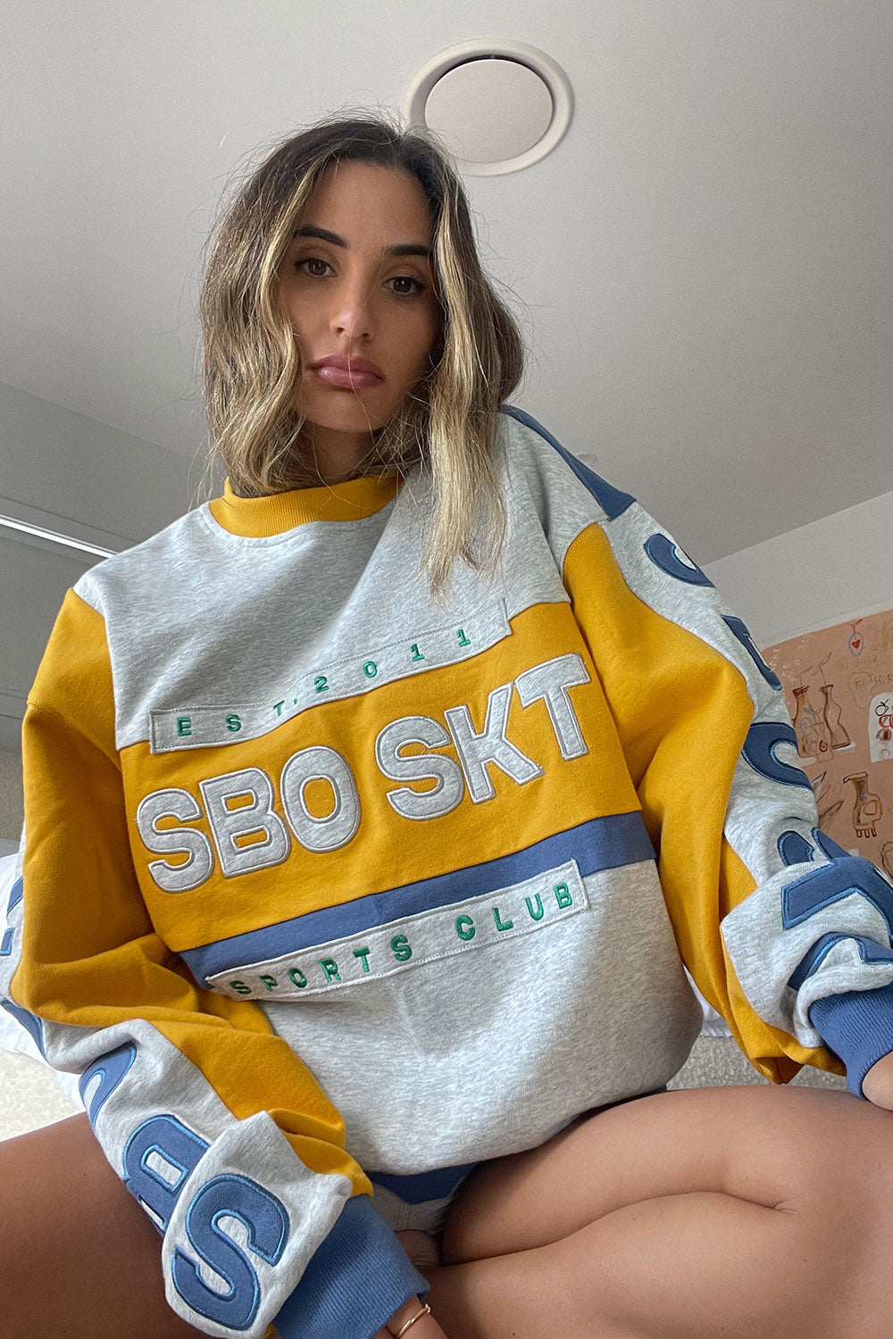 Stylish Oversized Garland Cotton Sweater