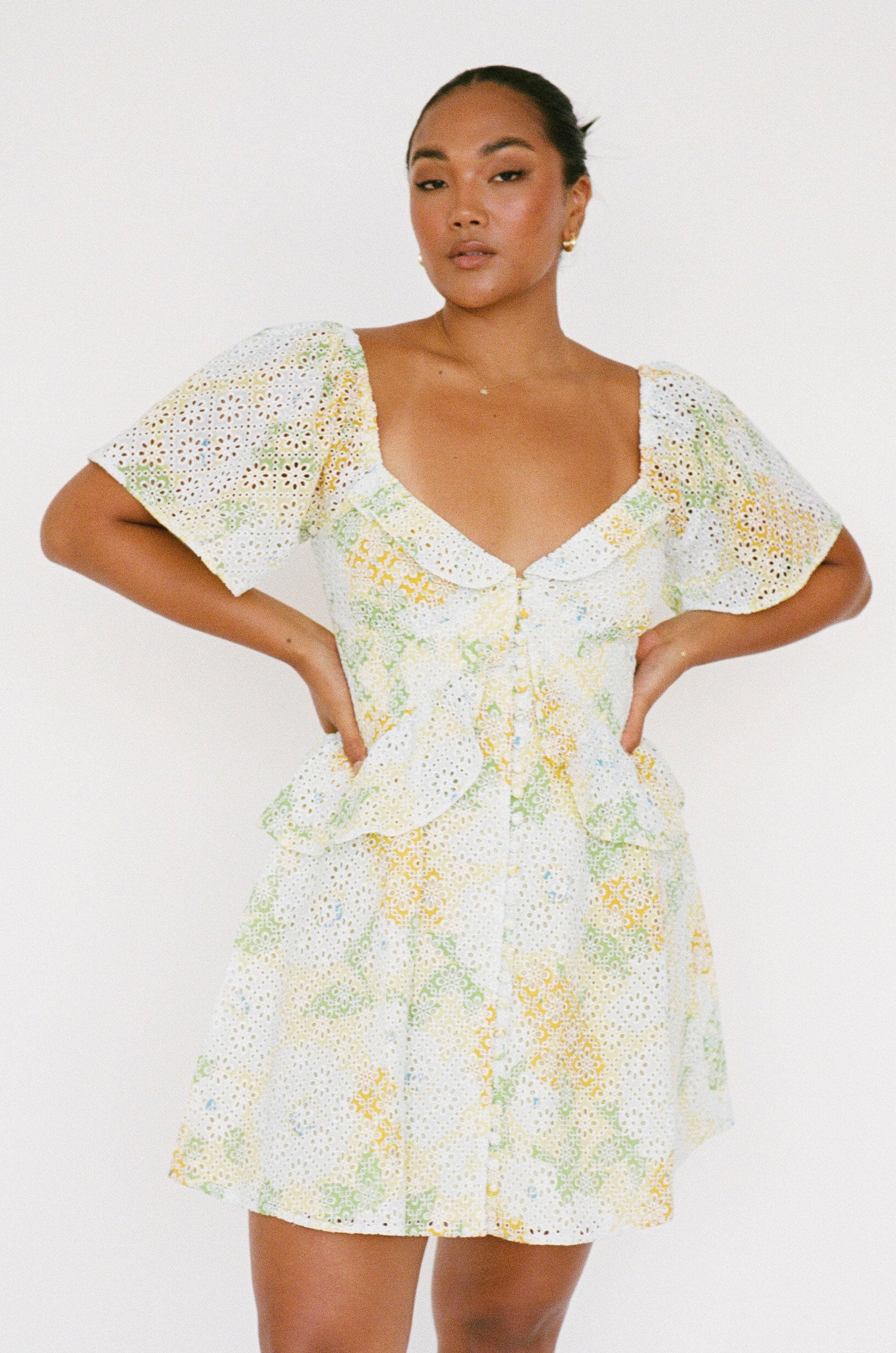 Unique Karta Frill Dress - Sample with Character