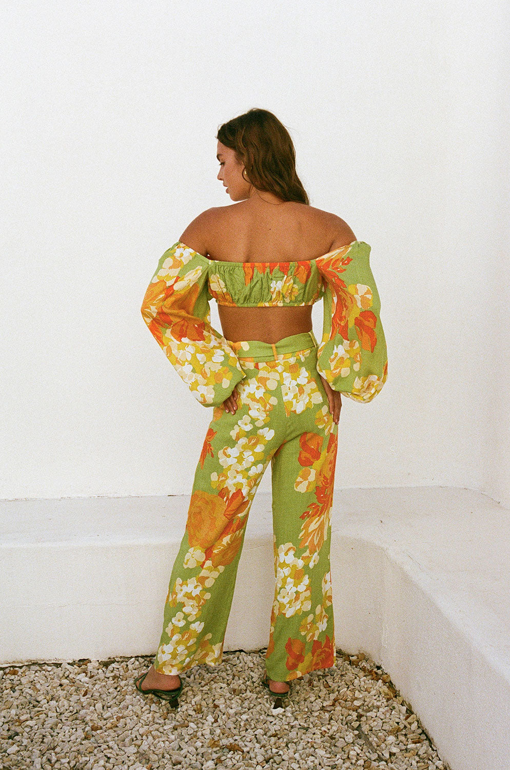 Floral Sunset Savannah Style Women's Pants - Sample Piece