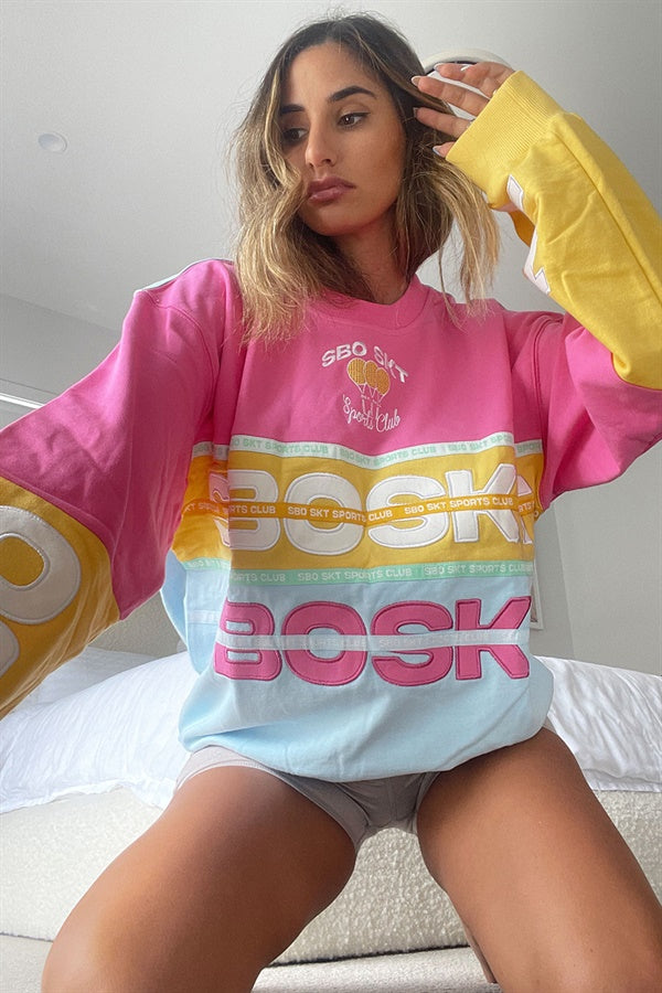 Sunset Hued Oversized Nakia Sweater - A Fashion Must - Have
