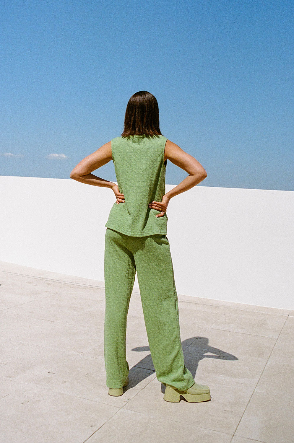 Exclusive Green Marina Pants - A Unique Sample Piece