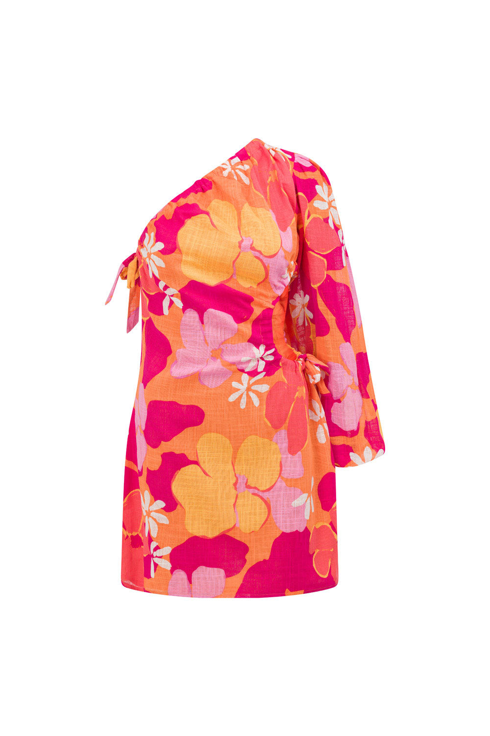 Eila Lightweight Cotton Cutout Dress with Exclusive Sunset Print