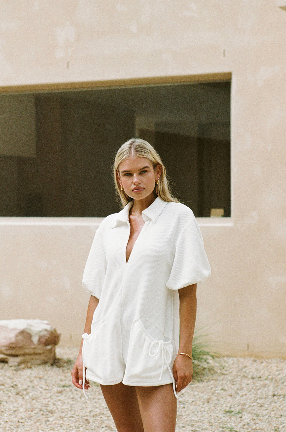 Unique Faint Blue Marked Airlie Playsuit Sample