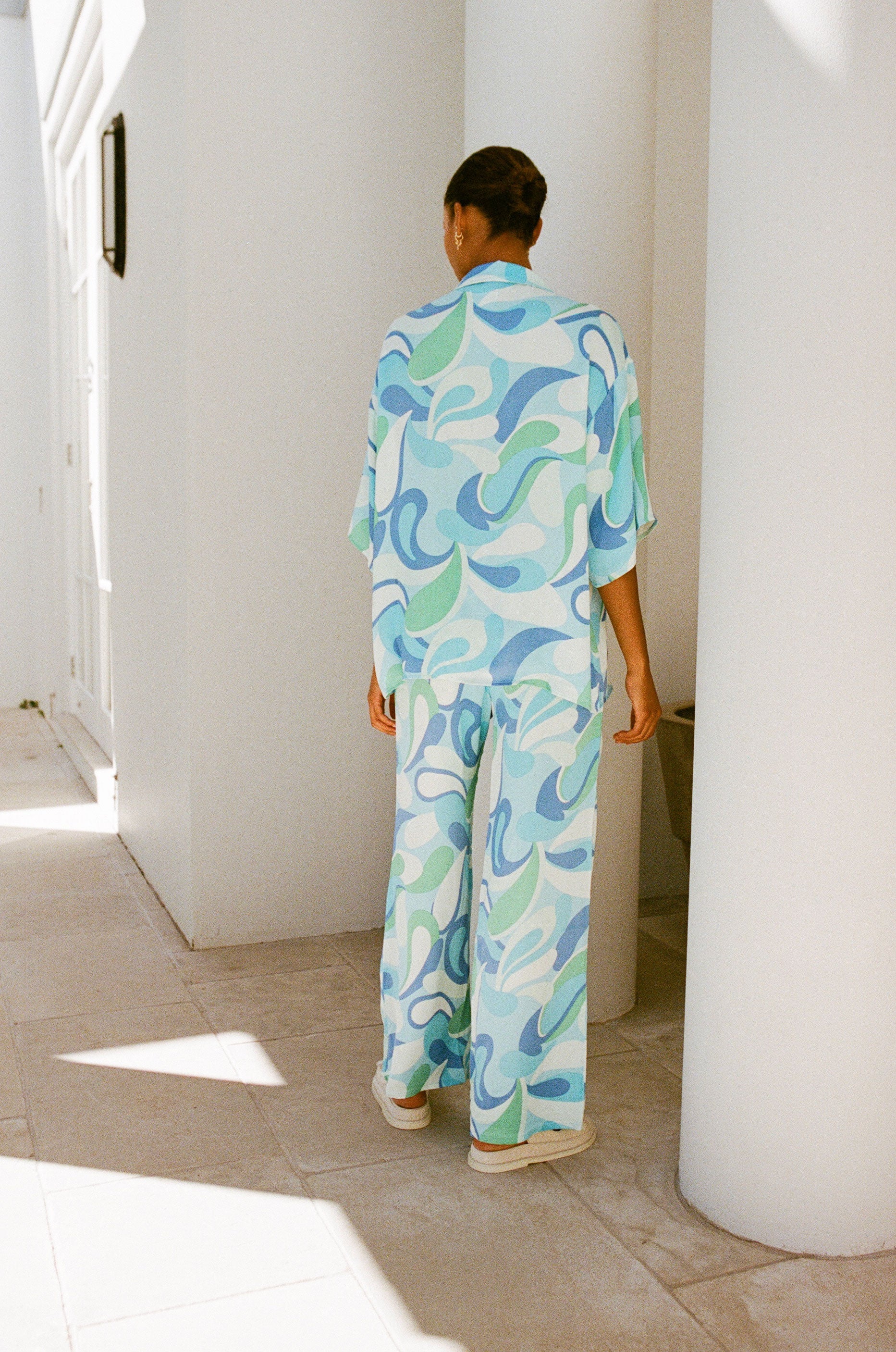 SAMPLE - Unique Swirl Patterned Alanis Women's Top