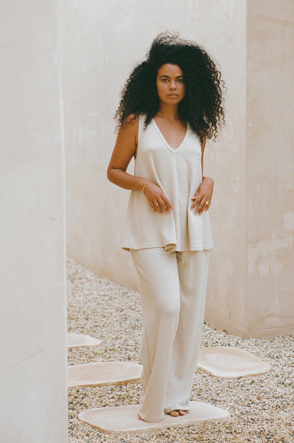 Exclusive Sample Lana Women's Top in Fawn Color
