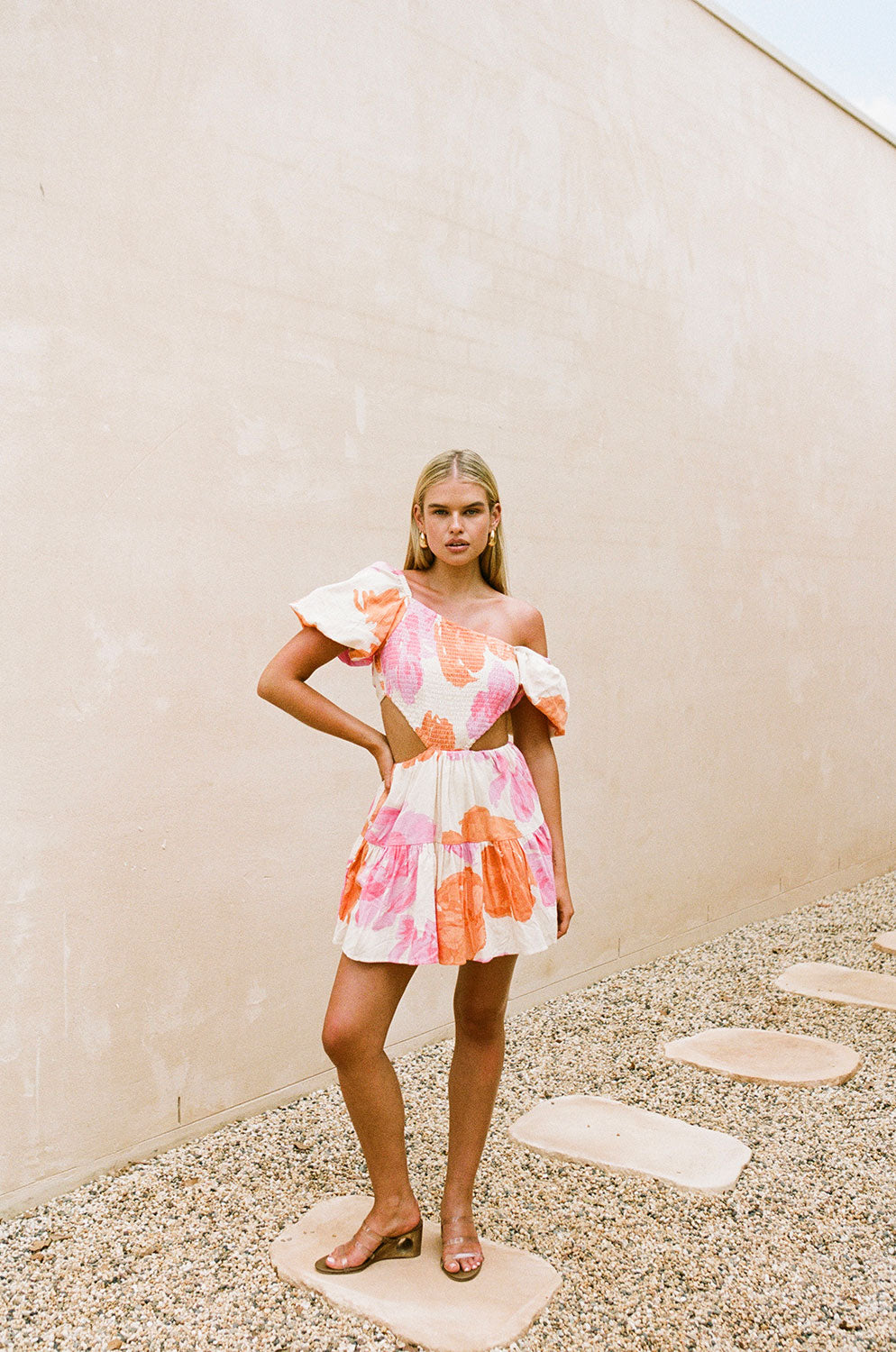 Unique Raffy Dress in Solstice Pink - One - of - a - Kind
