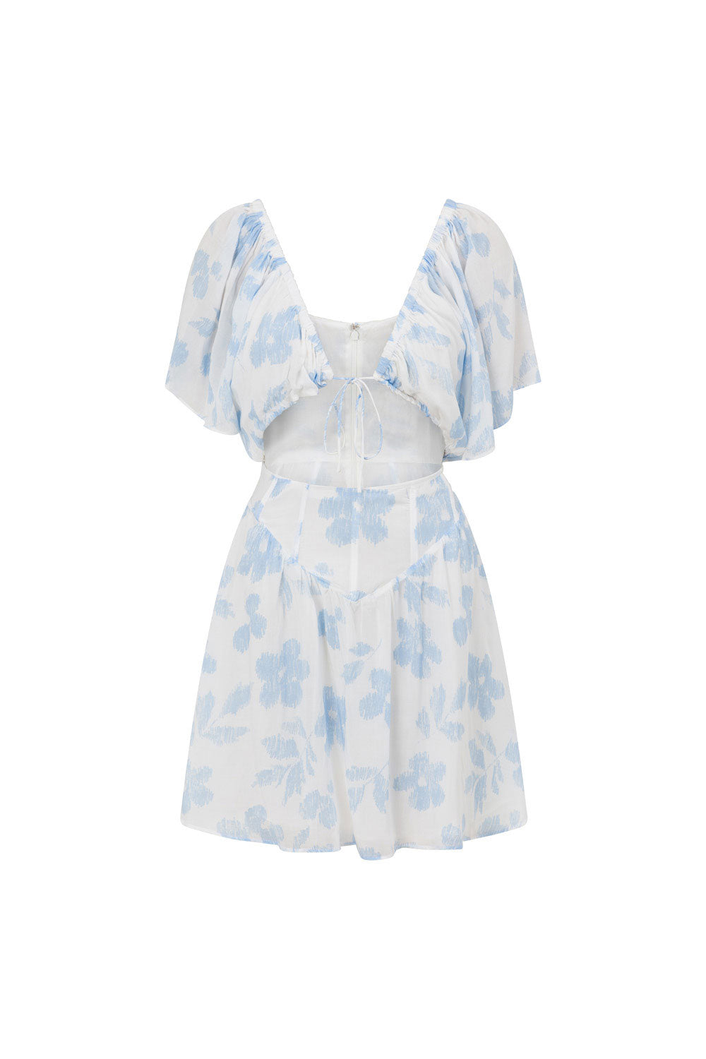 Unique Honey Floral Niko Cutout Sample Dress