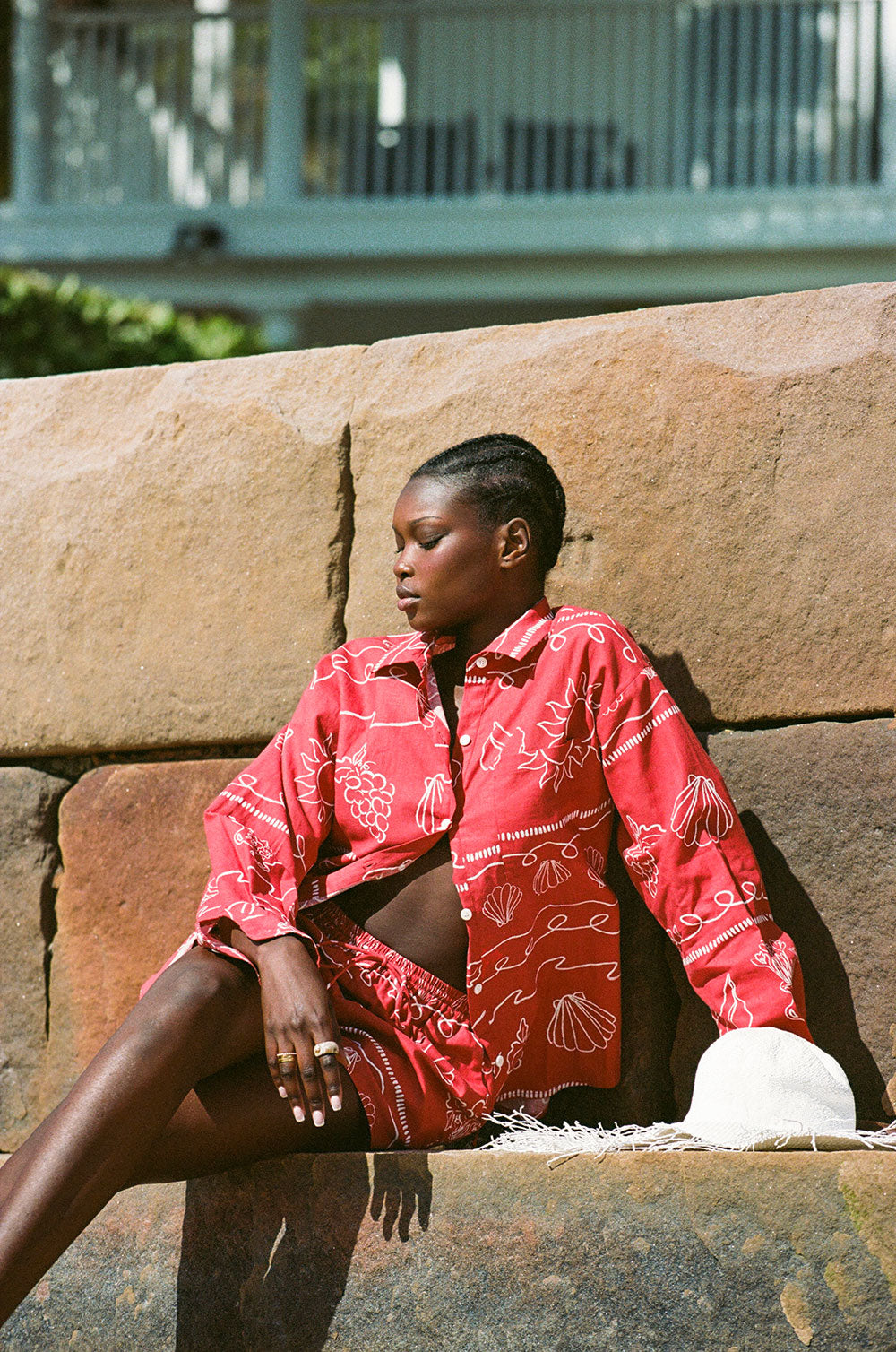 Exclusive Print Zuli Top Made of High - quality Linen Cotton Blend