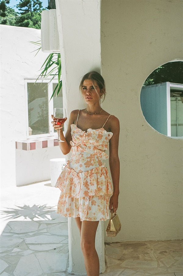 Unique Retro Floral Selma Cami Dress - One - of - a - Kind