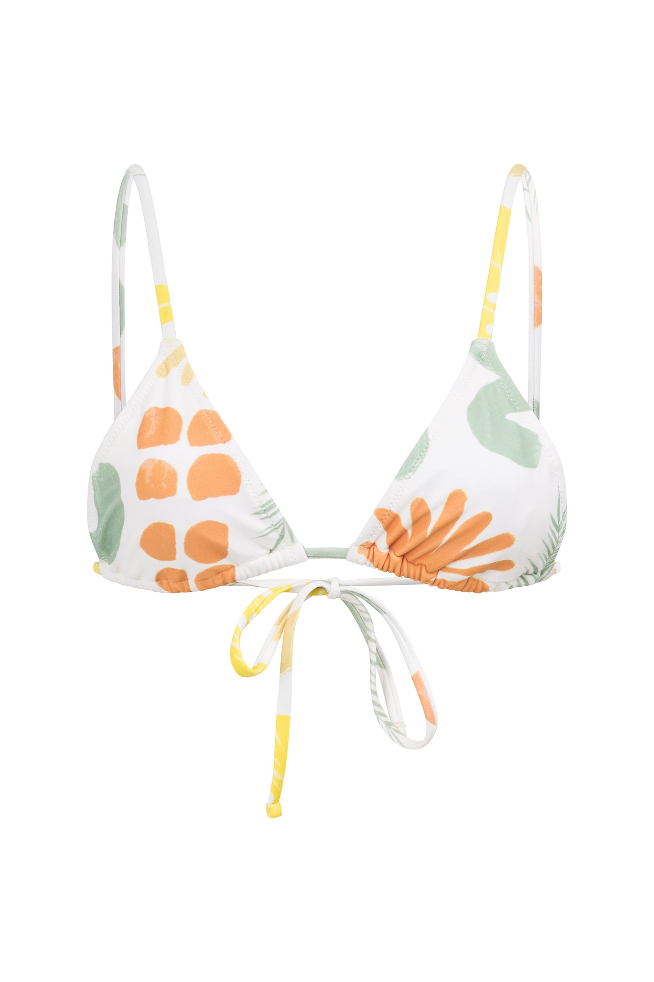 Sabo Exclusive Desert Leaf Print Stretch Swimwear Shore Tri Top