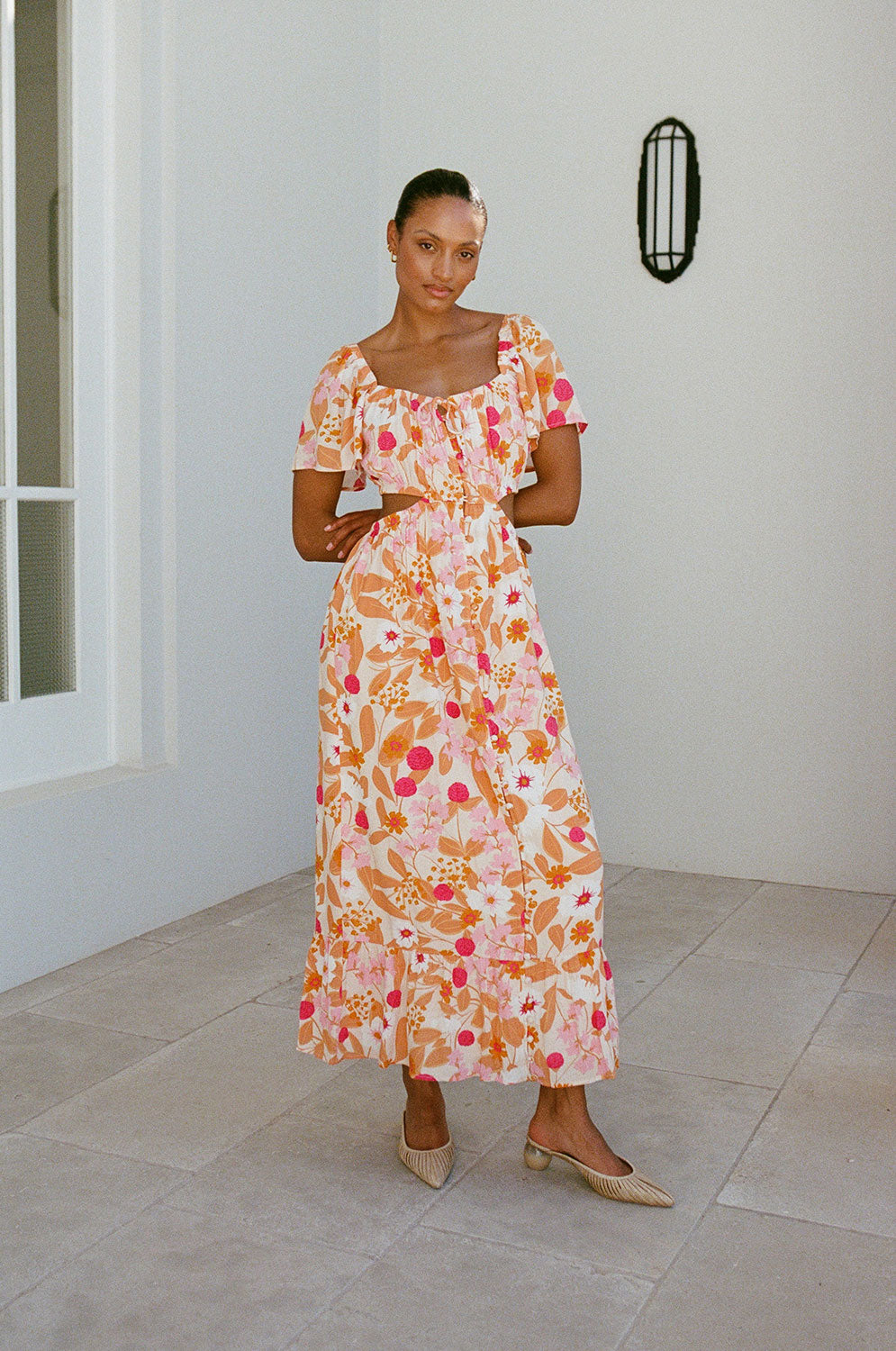 Sabo's Exclusive Katana Women's Midi Floral Dress