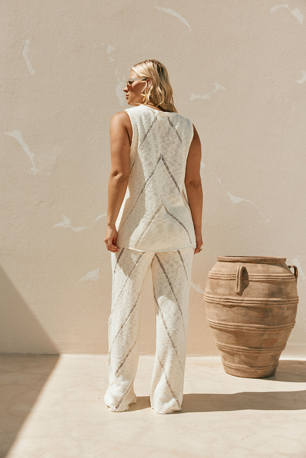 Elegant Cream Knit Josiah Top - A Signature Style
