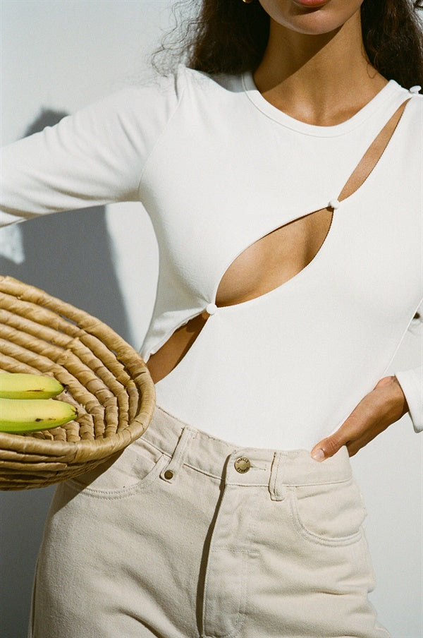 Exclusively Designed Sabo Camelia Soft Ribbed Warmth Bodysuit
