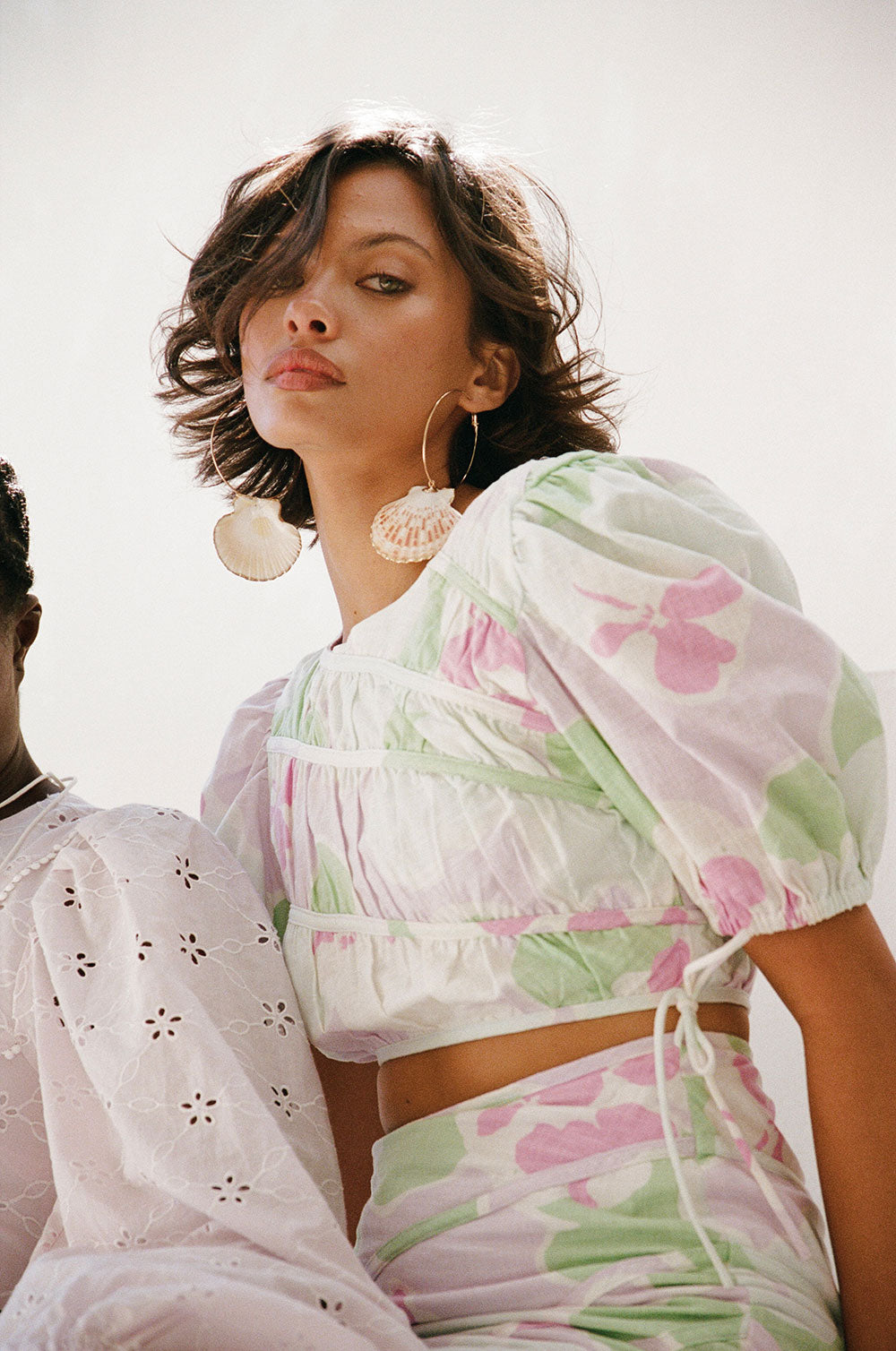 Charming Elika Top with Exclusive Misty Floral Print