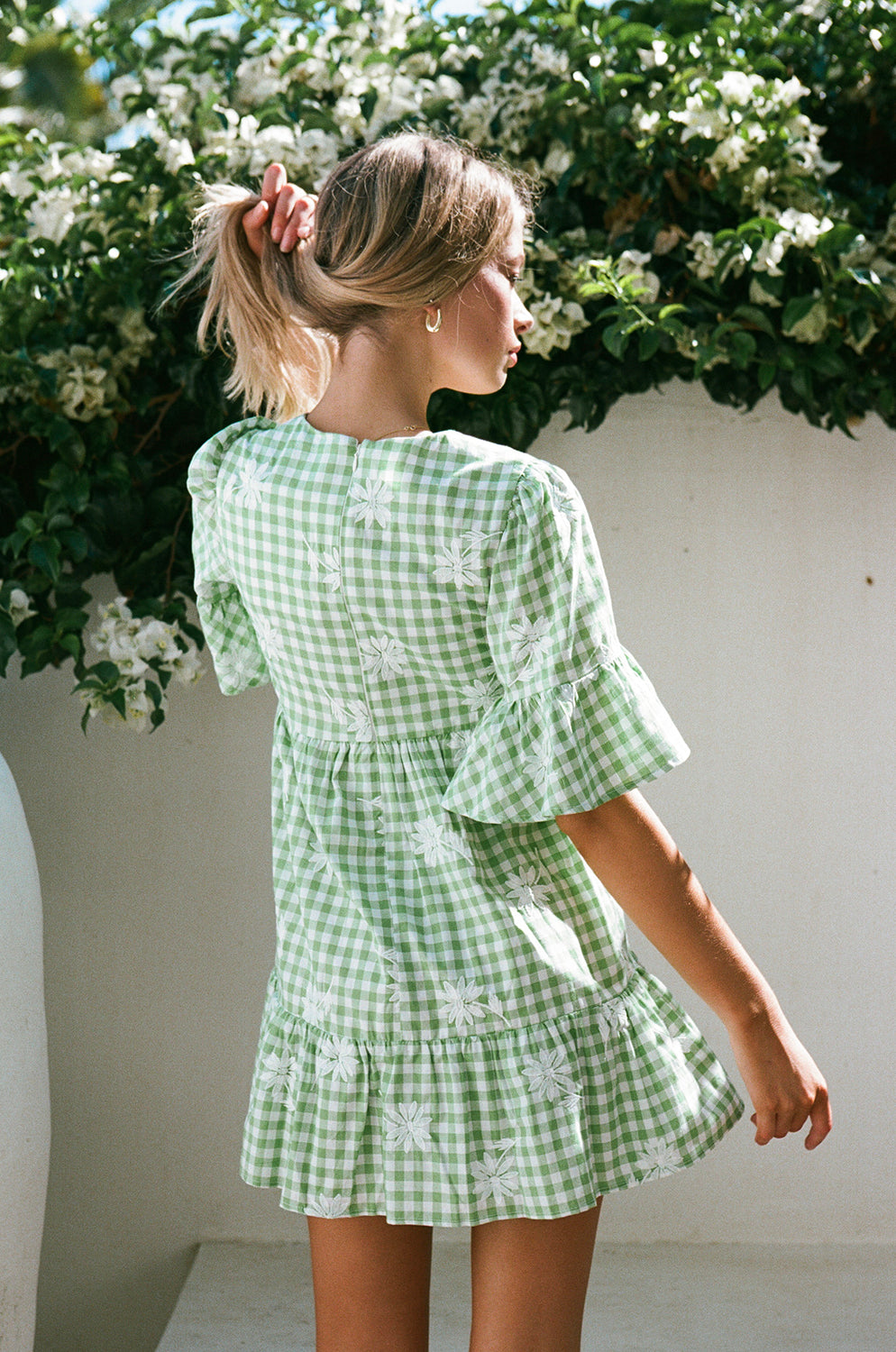 Unique Gingham Twyla Babydoll Dress - Sample Piece