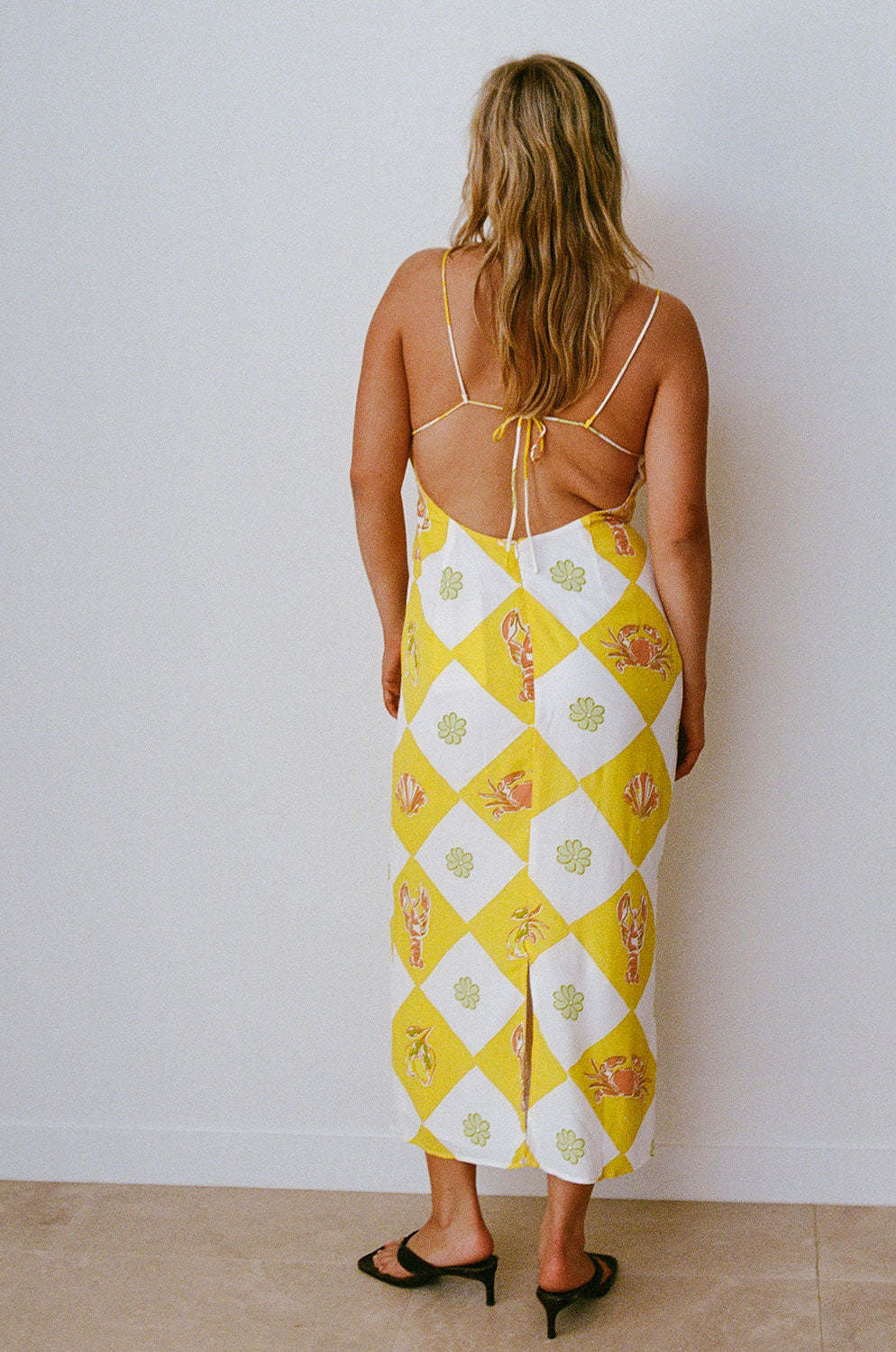 Stylish Oceano Yellow Honey Dress for Spring Events