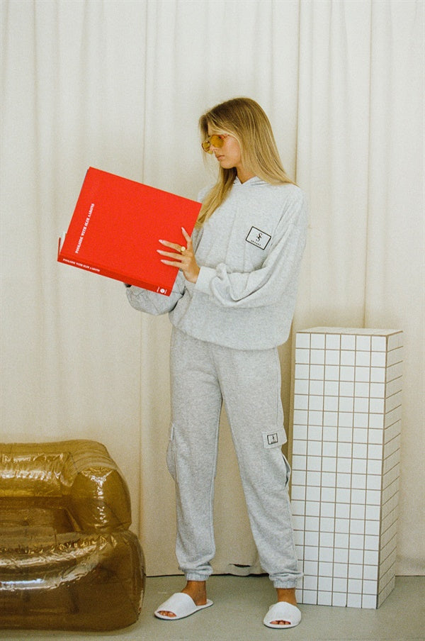 Cosy Marl Grey Terryback Dominica Sweater for a Relaxed Look
