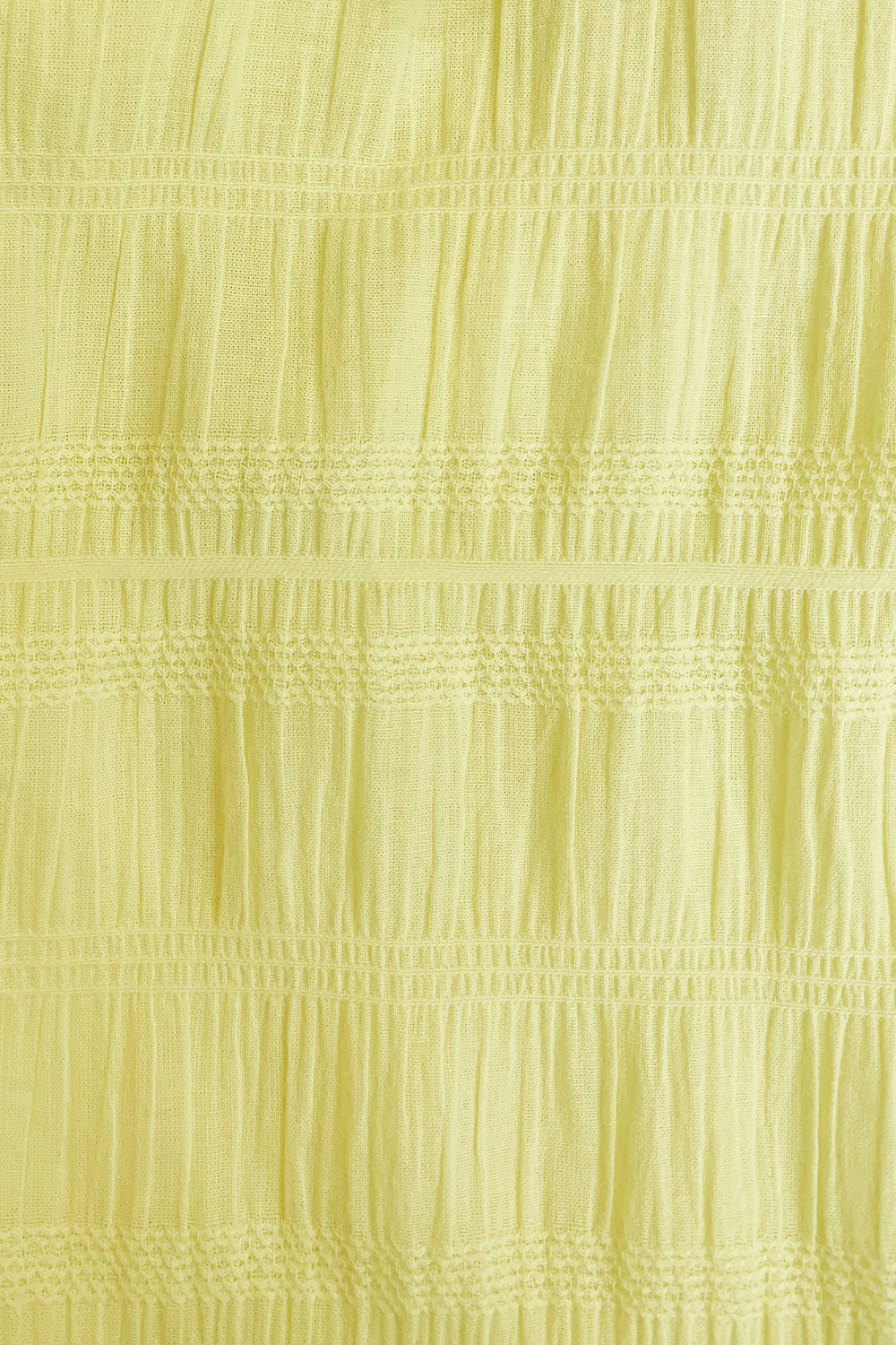 Sabo's Exclusive Soft Yellow Lightweight Cotton Blend Mattie Wrap Top