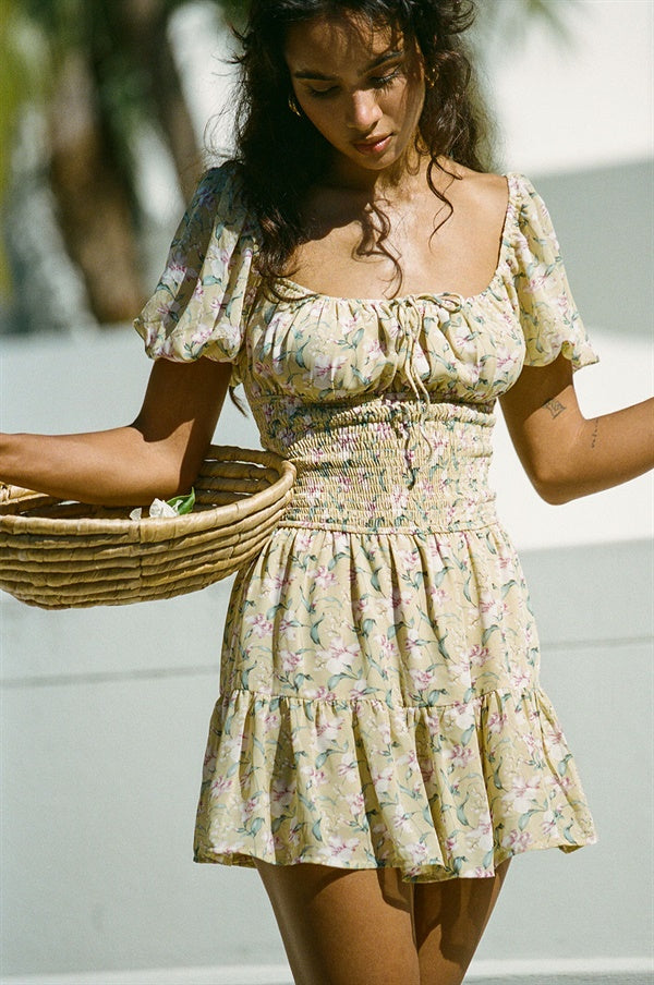 Sabo's Exclusive Aloe Floral Dress from Between Sea & Sky Collection