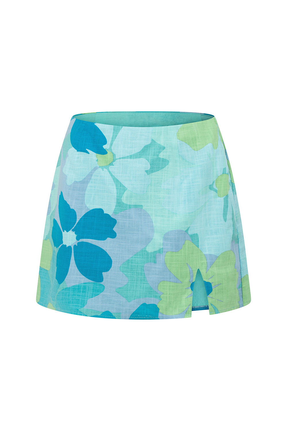 Stylish High - Waisted Lyric Skirt with Exclusive Bold River Floral Print