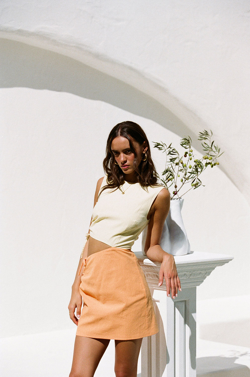 Unique Isabel Drawstring Sample Dress - A One - of - a - Kind Fashion Piece