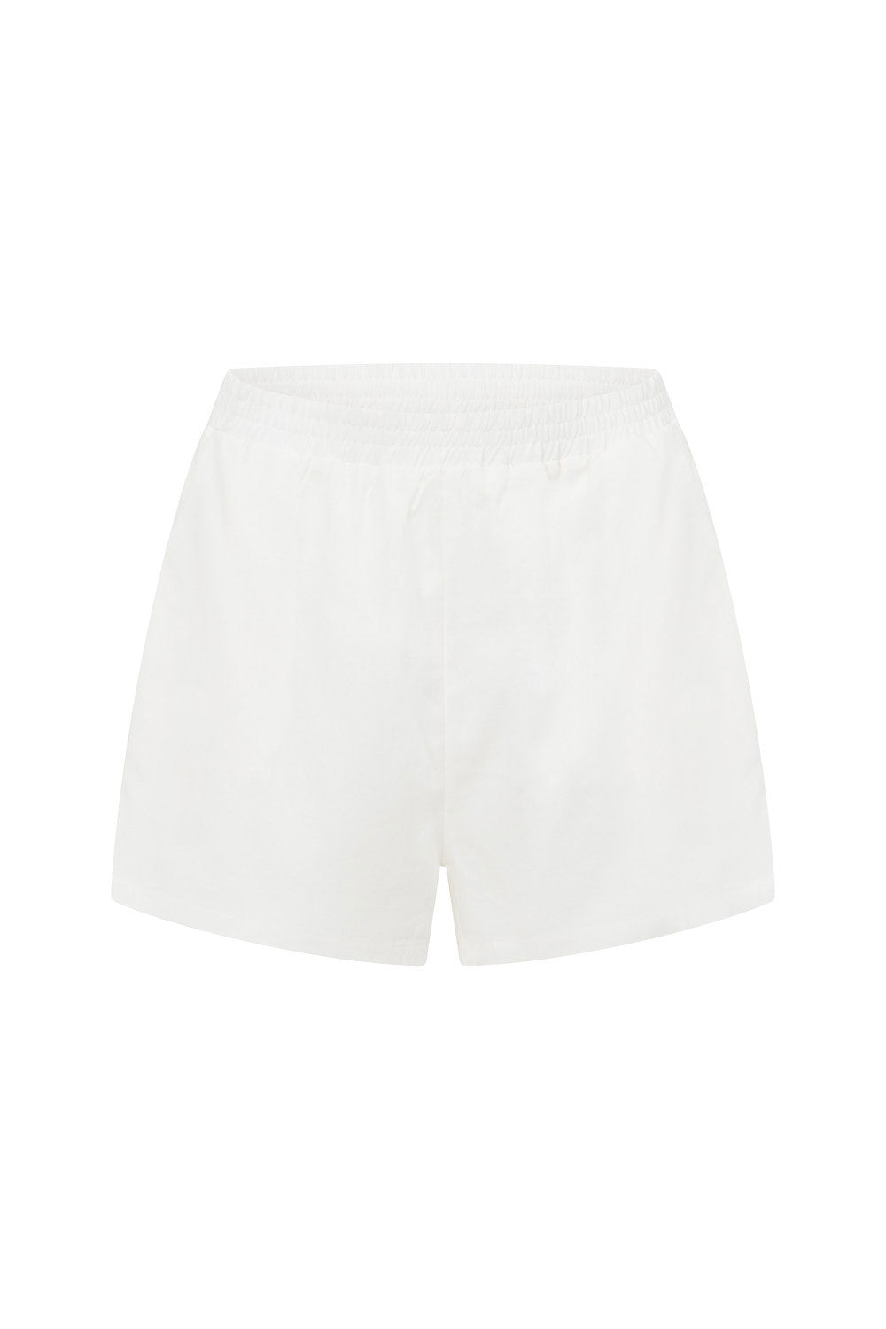 Stylish Women's Mallory White Shorts Made from Natural Linen Cotton Blend