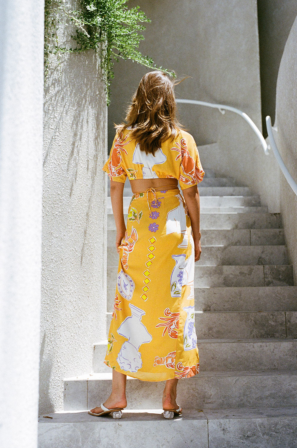 Stylish Leonie Wrap Top in Exclusive Ciao Yellow