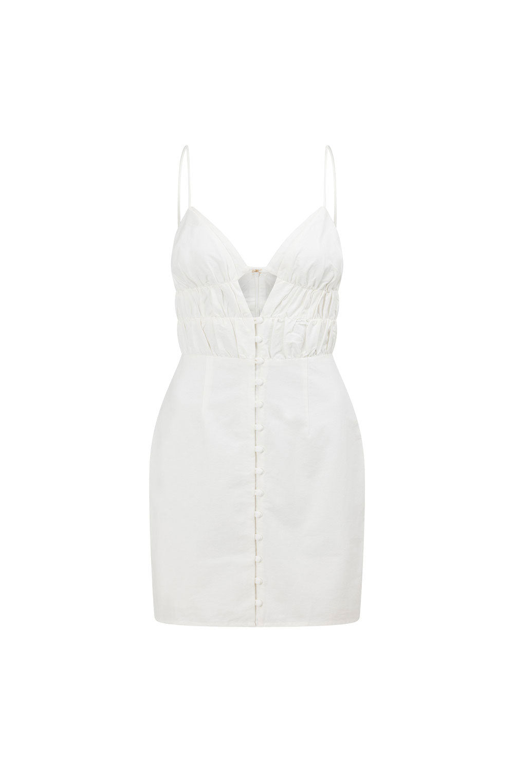 Exclusive White High - Quality Natural Cotton Hali Dress by Sabo