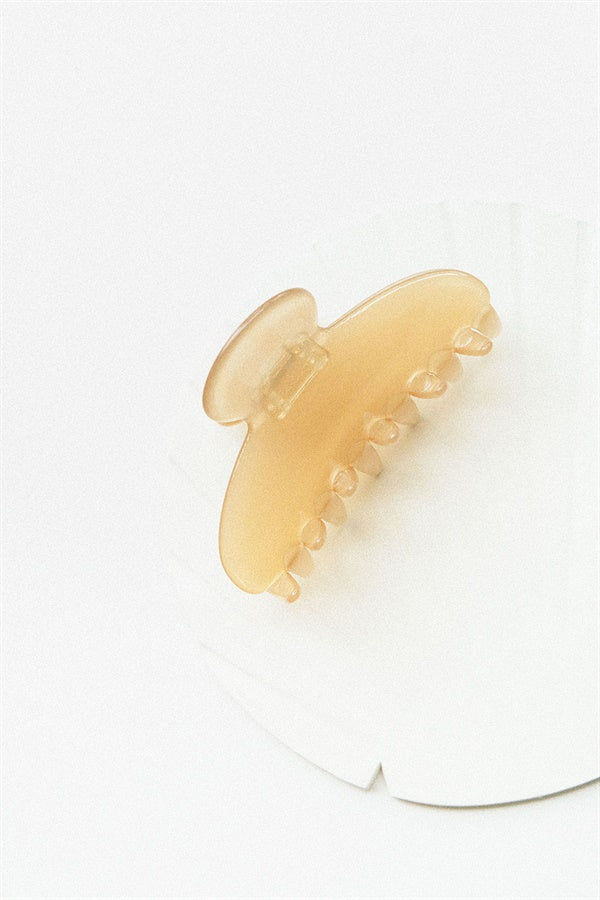 Stylish Clear Sepia - Toned Acrylic Candy - Style Claw Hair Clip