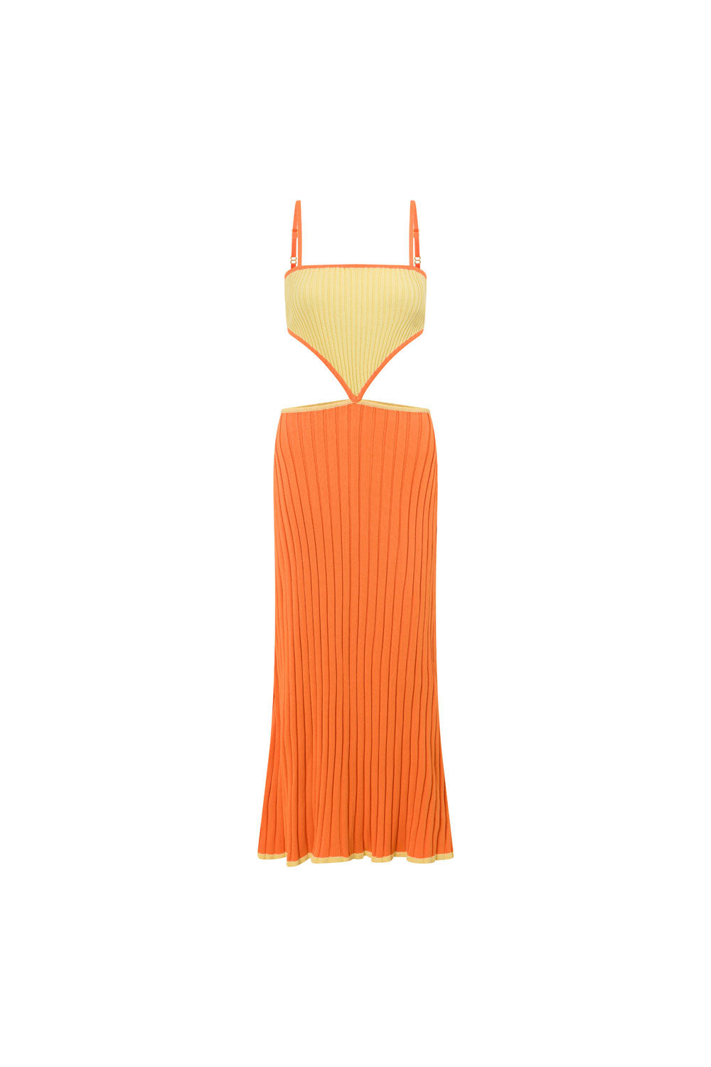 Exclusively Designed Sabo Maia Dress in Vibrant Yellow and Orange