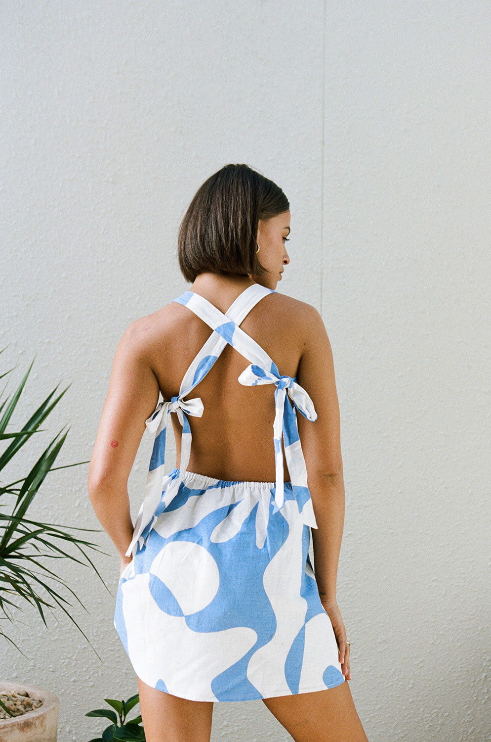 Unique Sample of Avaleigh Dress with Grey Neckline Spots