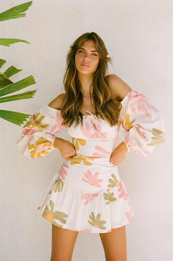 Exquisite Vintage-Inspired Sia Off-Shoulder Women's Dress