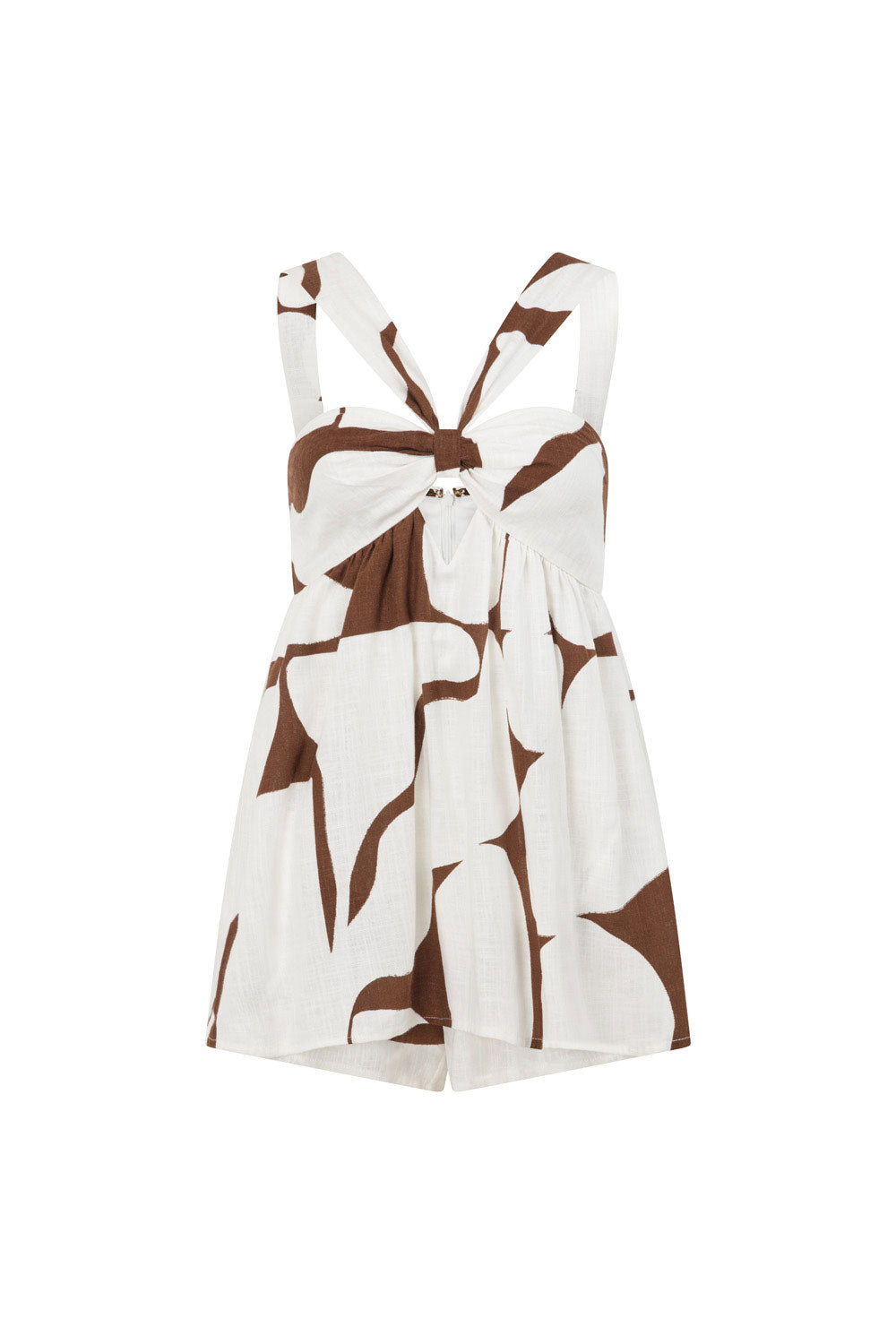 Exclusive Sunroom Chocolate Jada Playsuit for Day - to - Night Wear