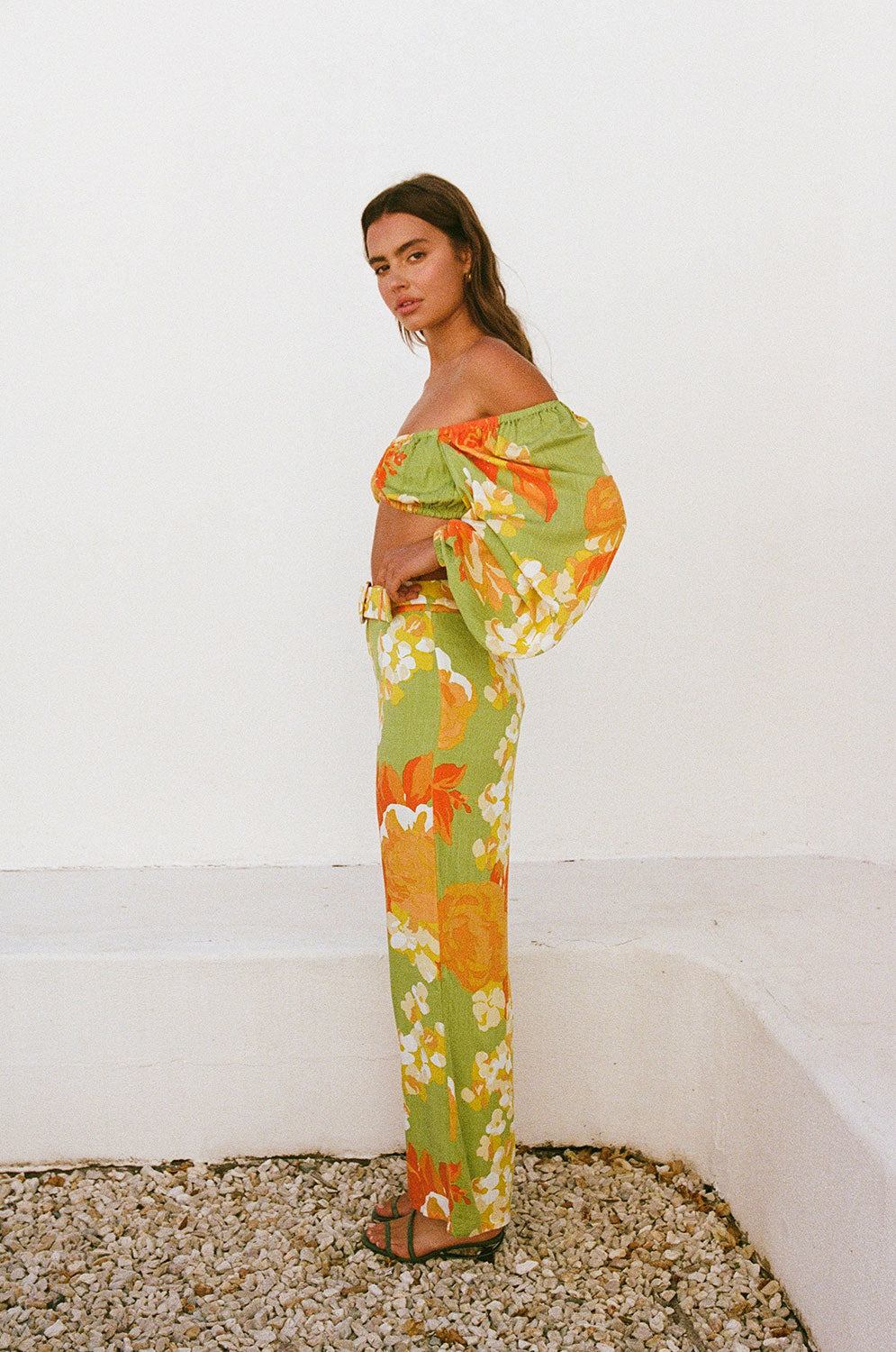 Floral Sunset Savannah Style Women's Pants - Sample Piece