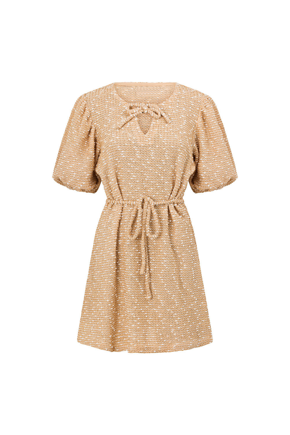 Tan Fae Dress - Unique Sample for Fashion Lovers