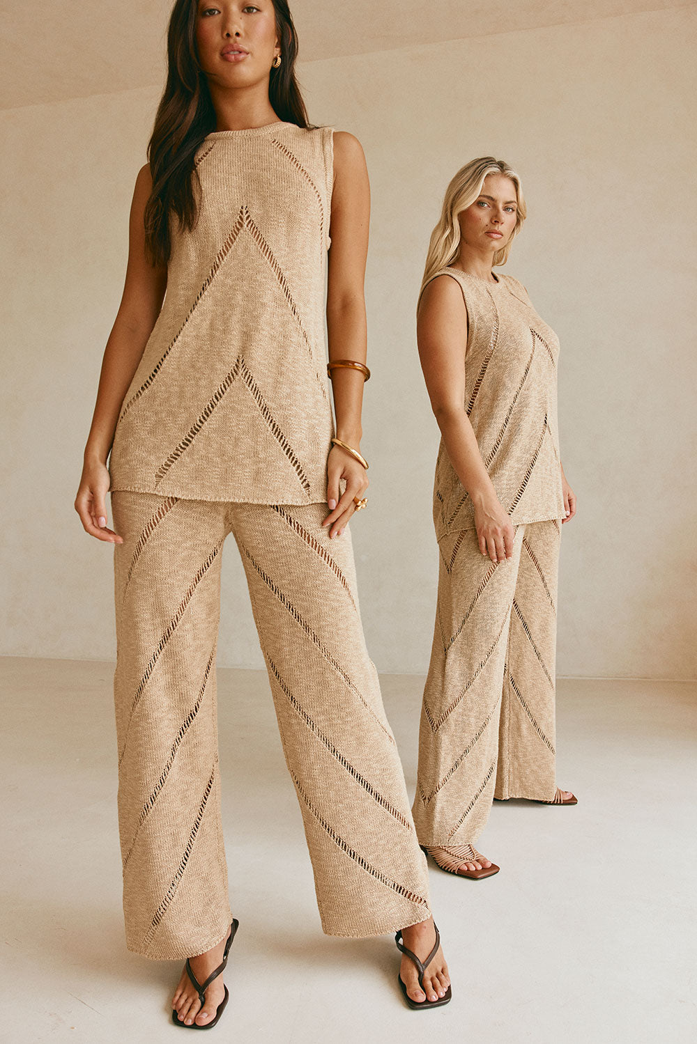 Sabo's Exclusive Soft Knit Dusty Mustard High-Waisted Josiah Pants