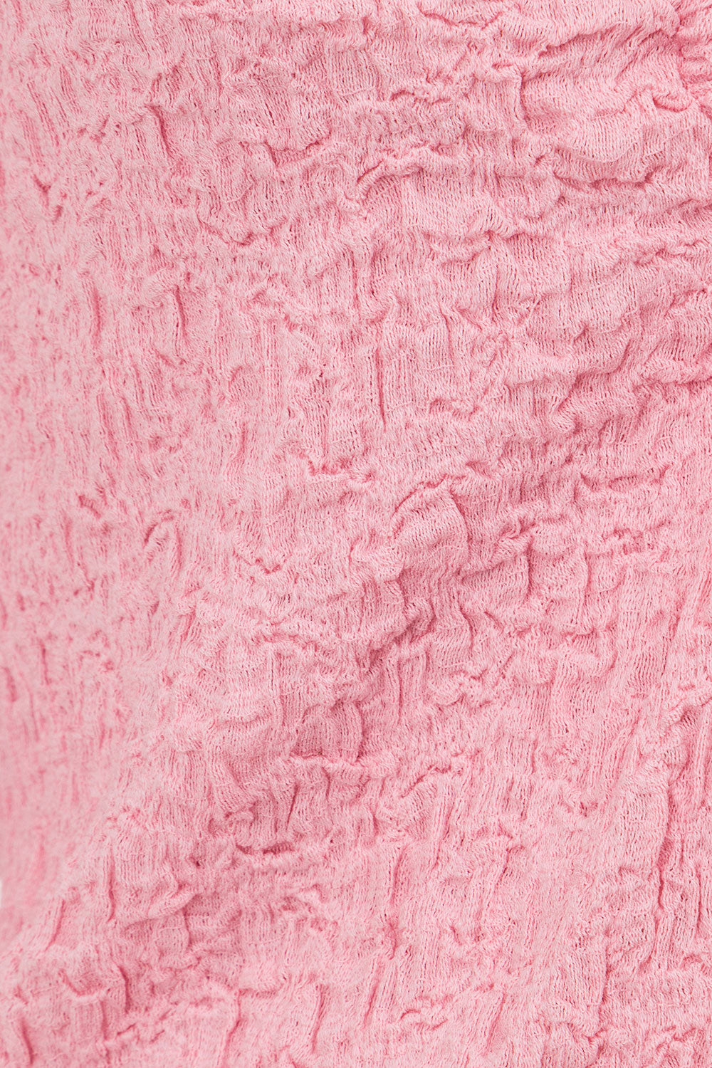 Pink Cotton Blend Crinkle Heidi Ring Top for Stylish Outfits