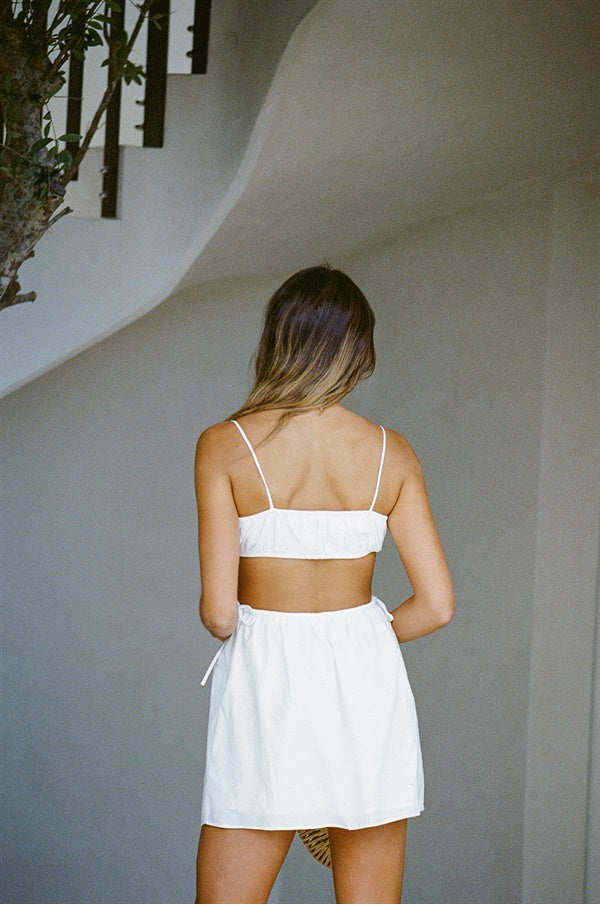 Fresh White Maarten Cotton Dress for Sun - Soaked Vacations