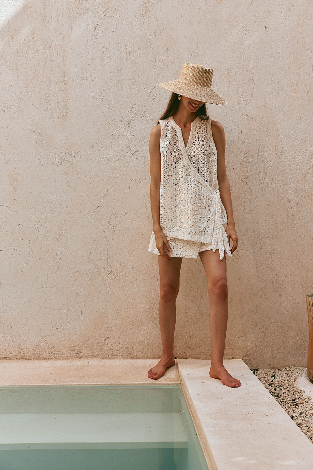 Sabo Exclusive Alina Crochet Style Boxy Women's Top