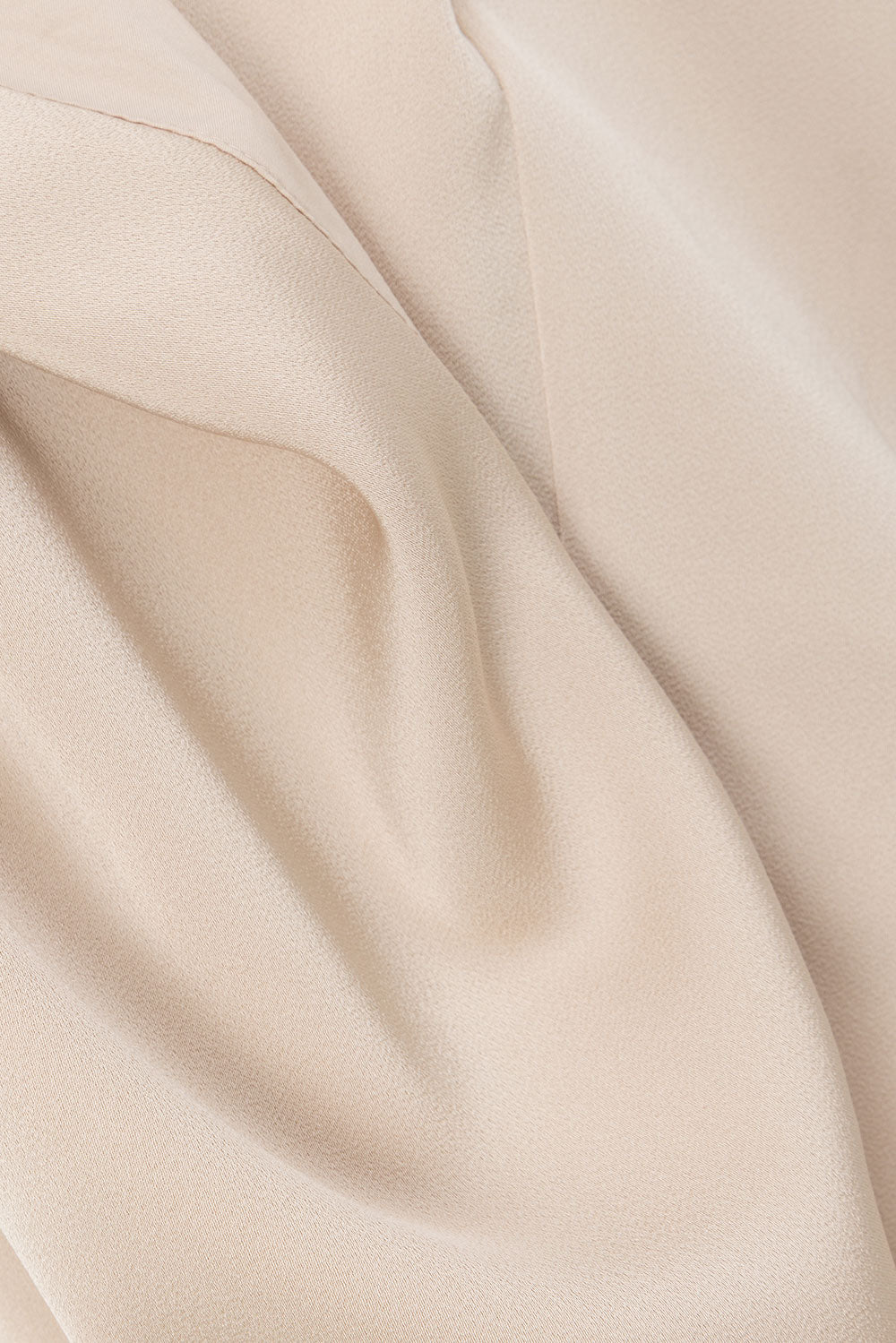 Exquisite Champagne Matte Silk Pela Midi Dress for Formal Events