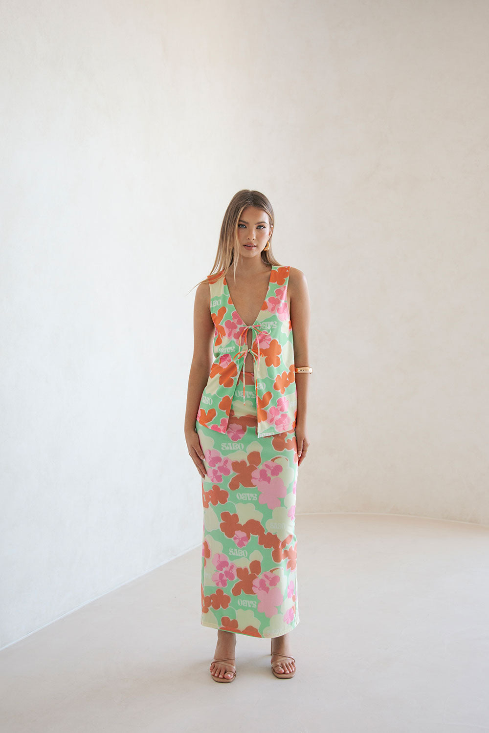 Charming Addie Top in Exclusive Misty Floral Print