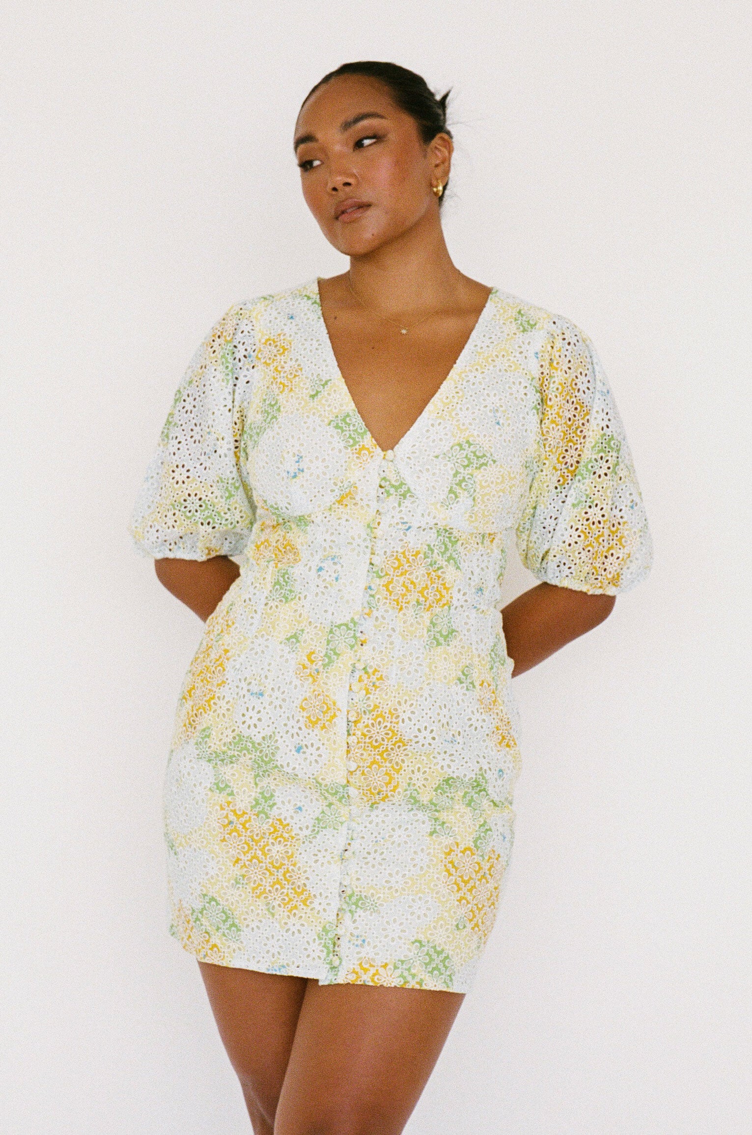 Unique Rexa Puff Dress - One - of - a - Kind Fashion Piece