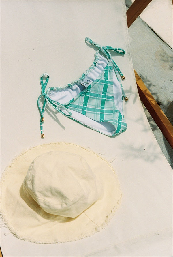 Fashionable Fray - edged Soft Canvas Cream - colored Summer Bucket Hat