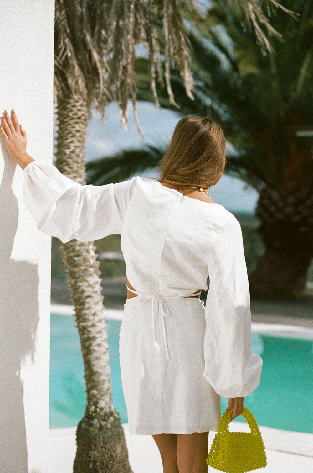 White Fashionable Nalo Women's Dress - Exclusive Sample Edition