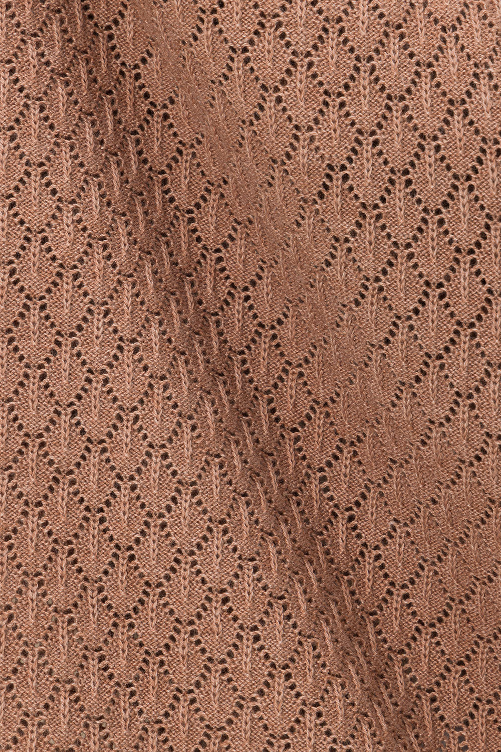 Sabo Exclusive Tan Cotton Blend Pointelle Knit Sonnet Tank Top