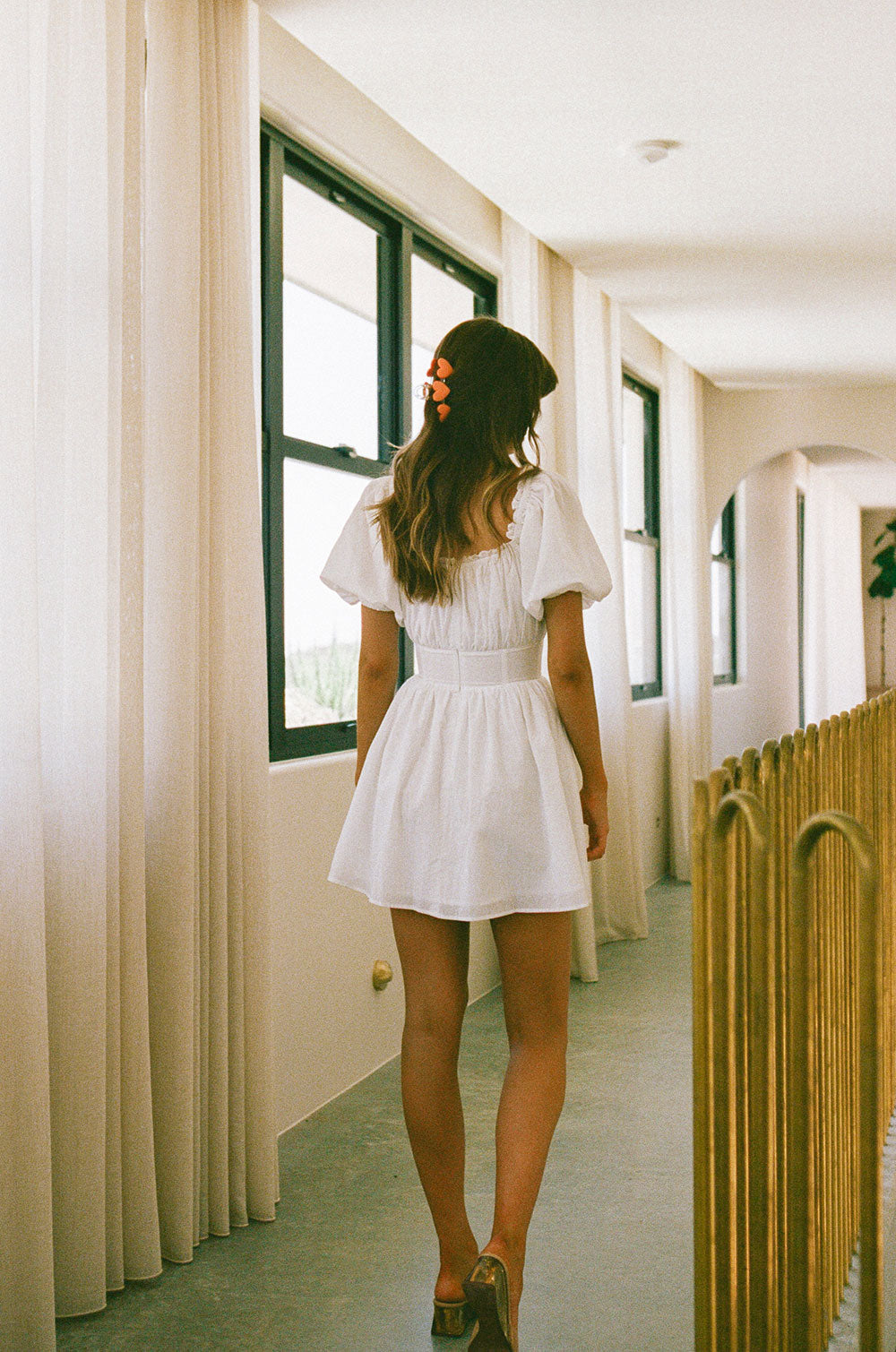 Unique White Nyrobi Dress - Sample for Personal Wear