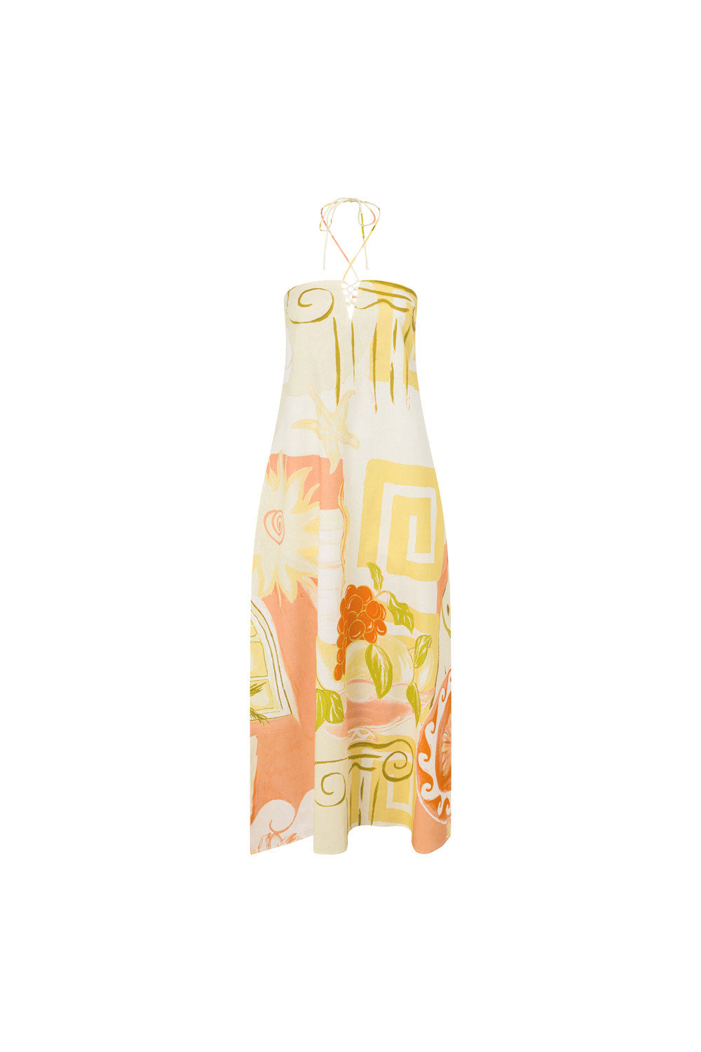 Aerin Women's Maxi Dress with Exclusive Thalassa Rust Print