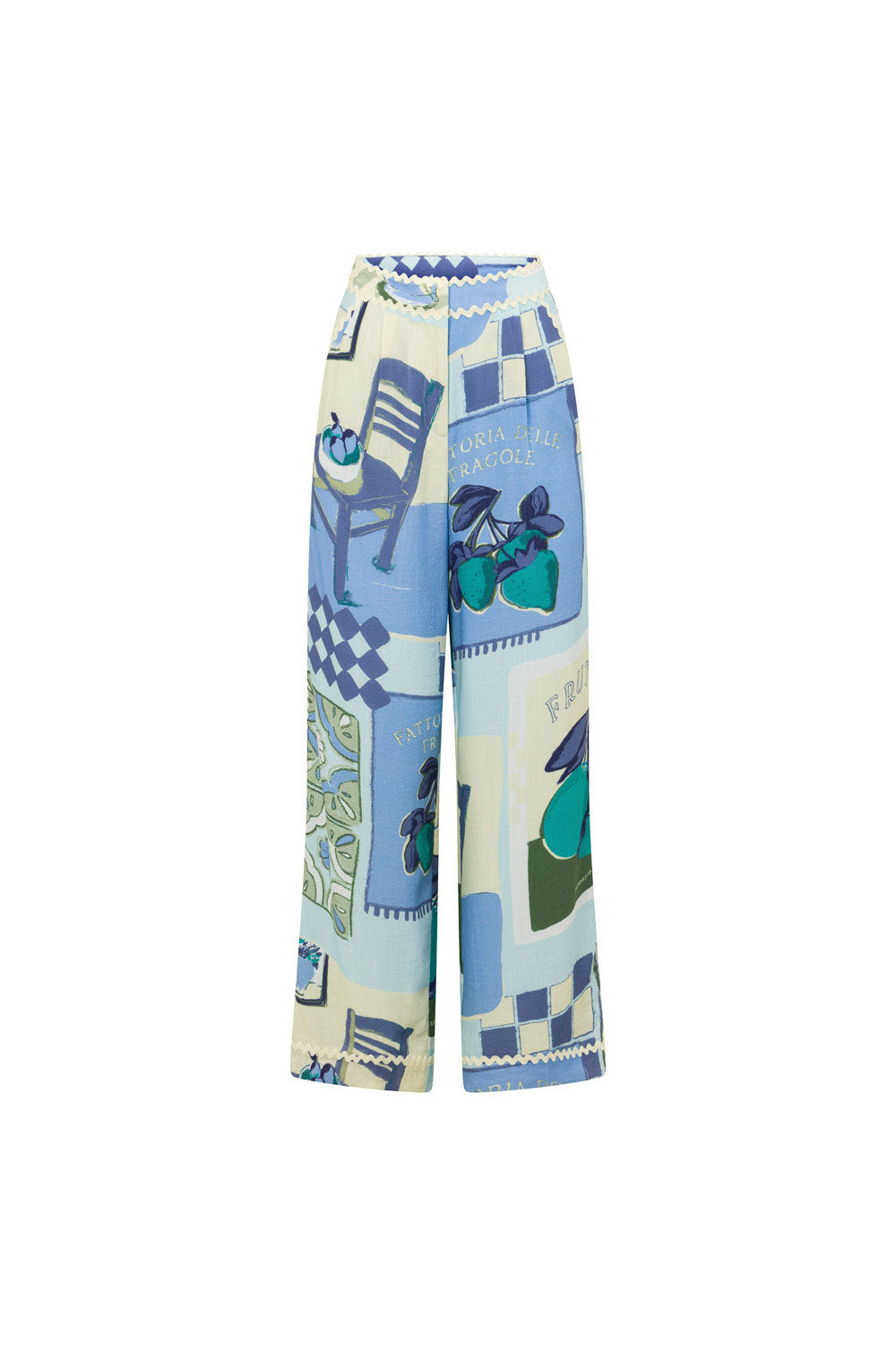 Stylish Kelia Women's Pants in Exclusive Villagio Blue Shade