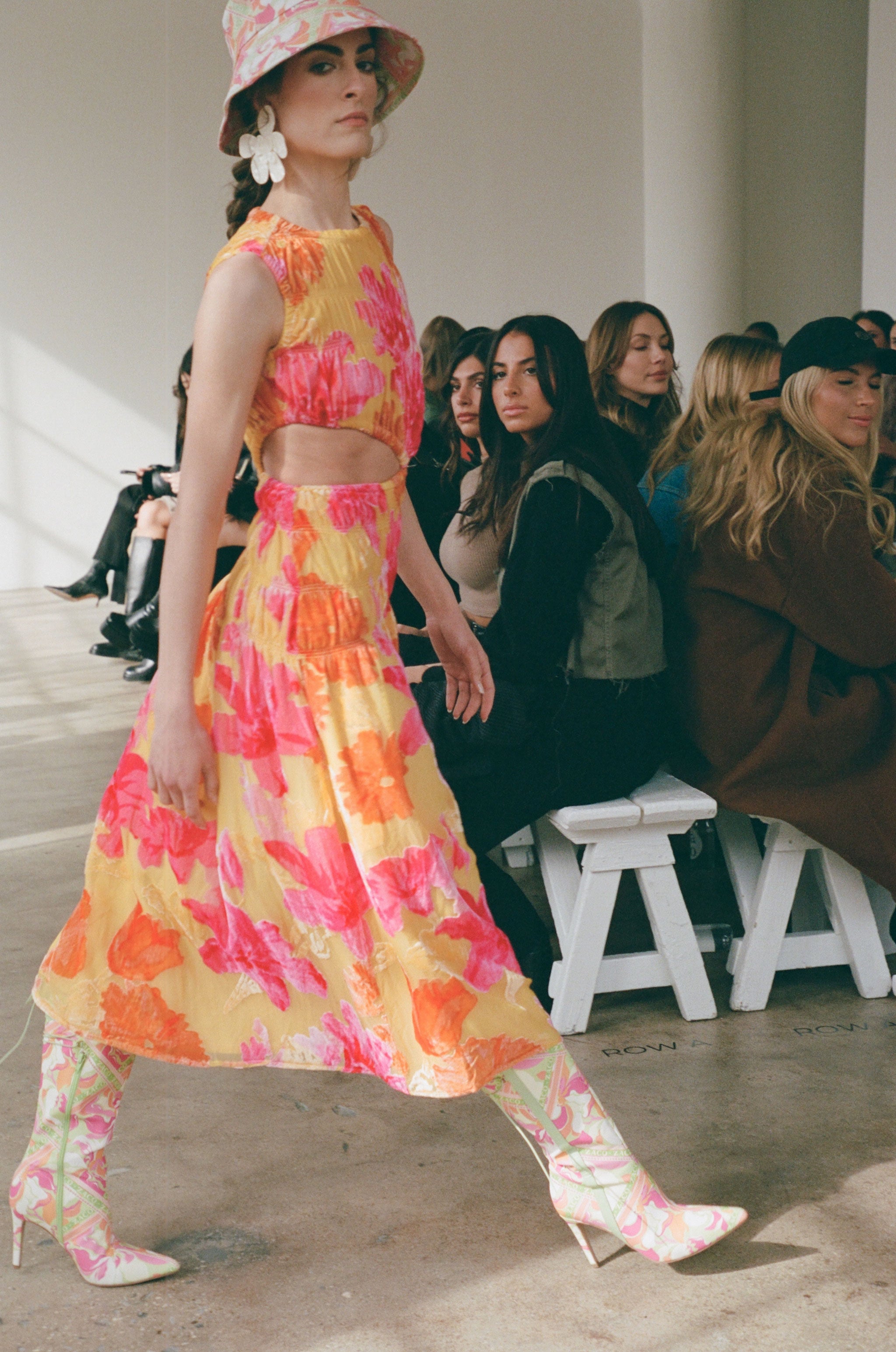 Unique Mariella Floral Sunny Midi Dress - One-of-a-Kind Sample