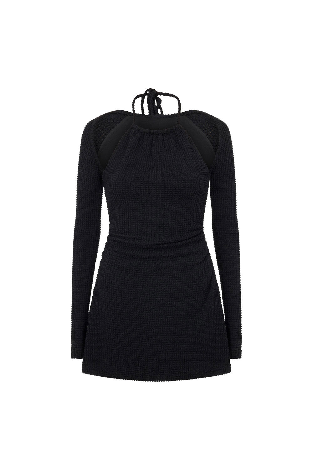Stylish Black Mahnee Women's Dress Inspired by the 90s